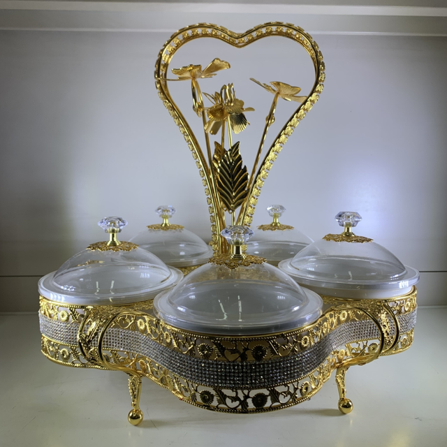 Set de 6 bols pour apéritif avec support