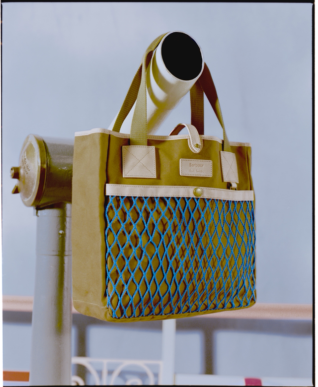 Barbour X Paul Smith Tote Bag Dark Sand 