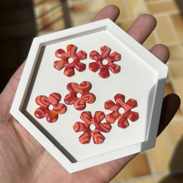 Pampilles  édition limitée &quot;Marbrée corail&quot;