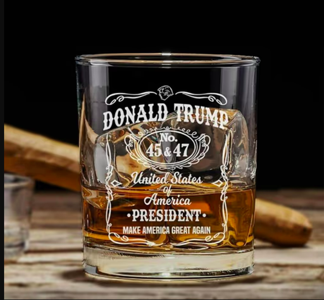 Donald Trump collectors item Whisky Glas (400ml)
