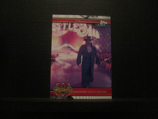 Undertaker Defeats John Cena - Champions Original Trading Card #37