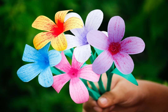 Puces d'oreilles Fleurs