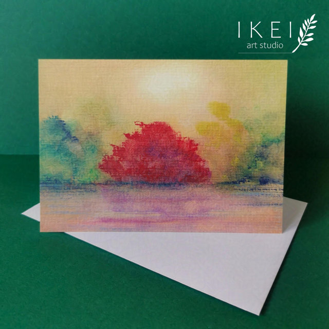 Postcard Red Bush