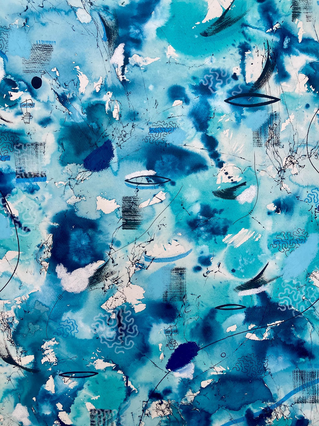 Original mix media on paper 56x76cm