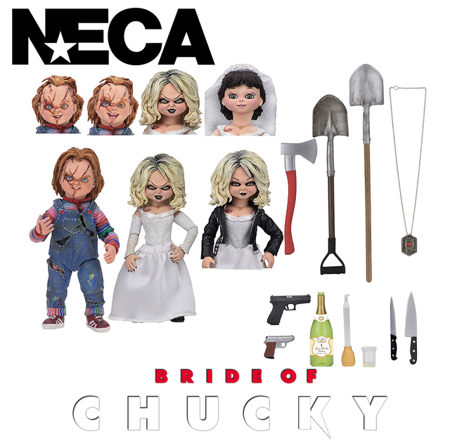 Neca Pack Figuras Ultimate Chucky y Tiffany 10cm
