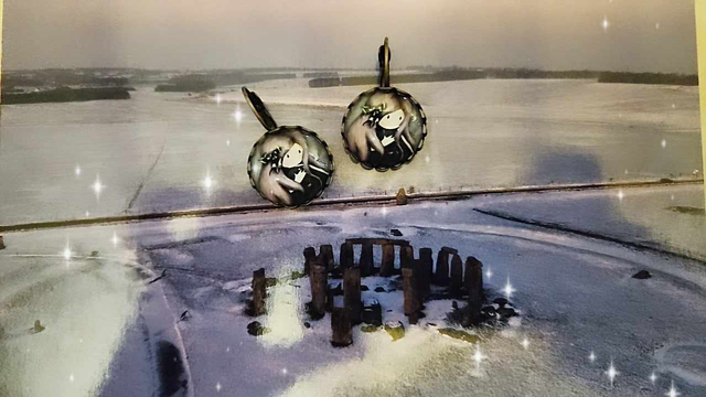 Boucles d&#039;oreilles dormeuse &quot; fillette &quot; 