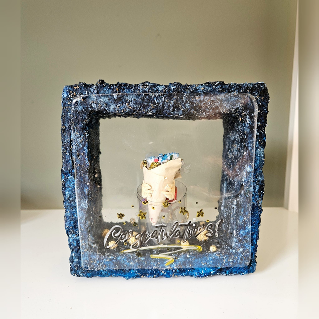 ECO Handmade Unique Congratulation Gift Home Decor Handpainted Brunch Flowers