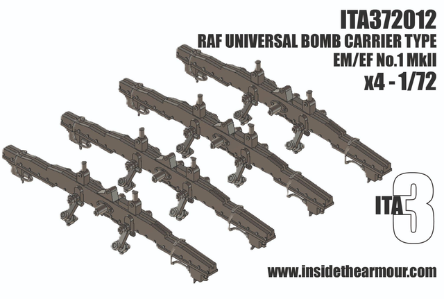 ITA3 - ITA372012 RAF Universal Bomb Carrier Type EM/EF No.1 MkII 1/72