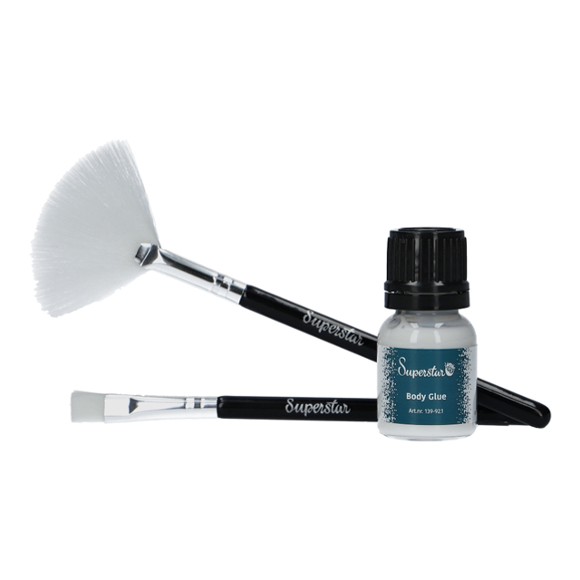 Pinsel & Kleber set für Glitzer Tattoo