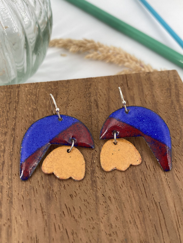 Boucles d’oreilles Florales &amp; Géométriques