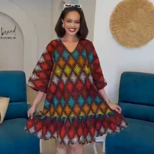 Short batik dress