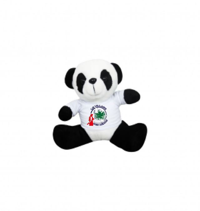 Peluche PANDA + tee shirt logo