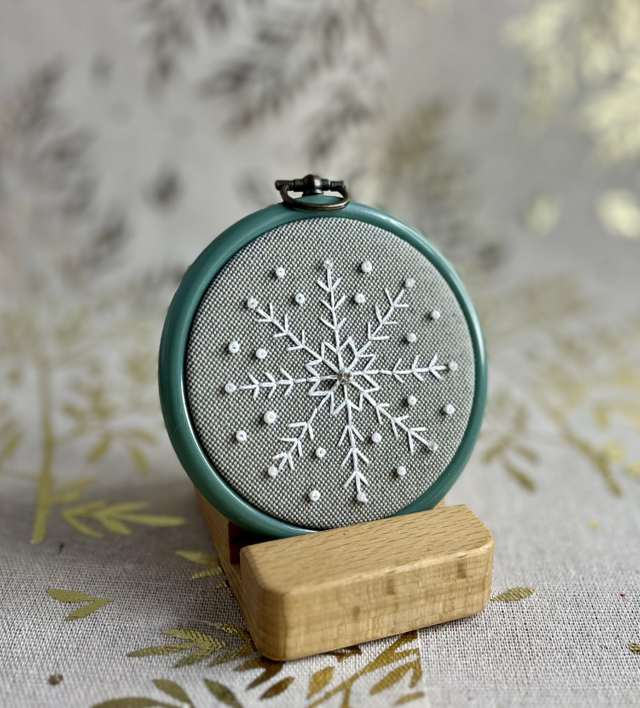 Tambour *flocon perlée