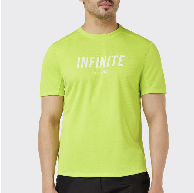 #Zip ∞Athletic Men's Lime Man Training Shirt 