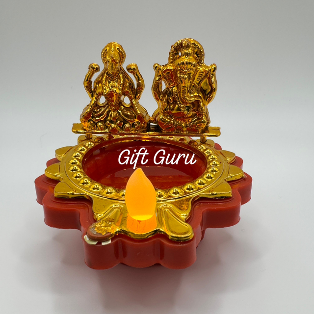 Lakshmi Ganesh water led diyas 