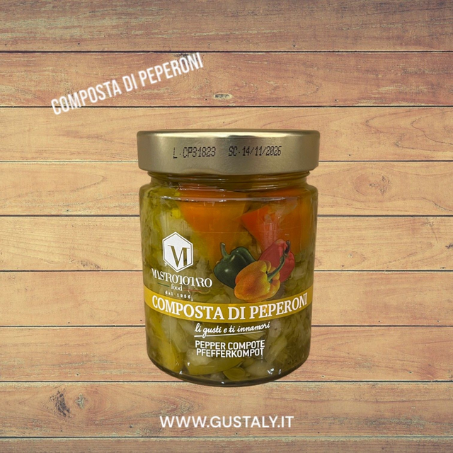 Composta di peperoni - 280gr - Mastrototaro Food