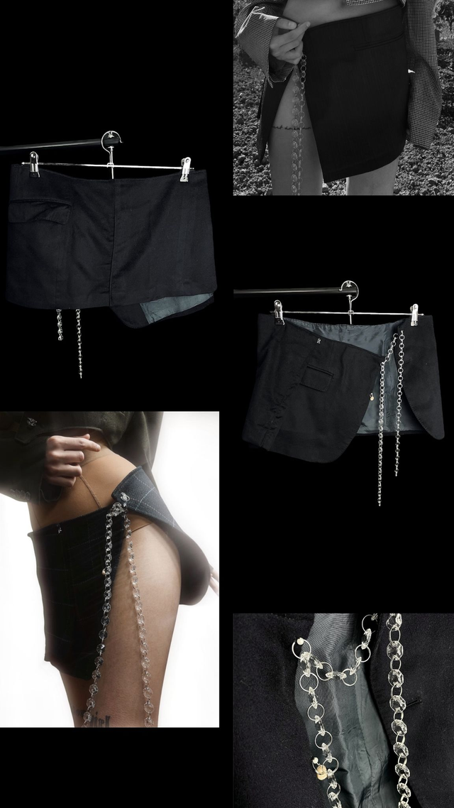 Jupe Upcycled - Paul(e) - L