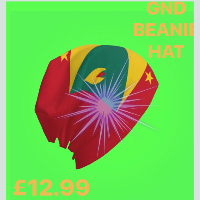 🇬🇩GND GRENADA SPICE ISLE  COLLECTION- BEANIE HAT