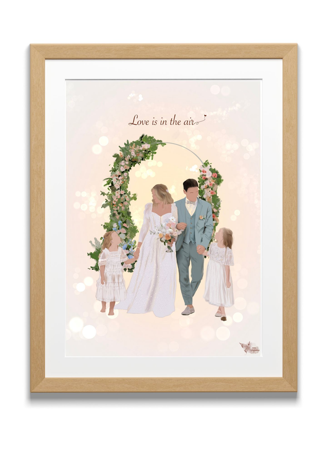 illustrations personnalisée avec détails A3