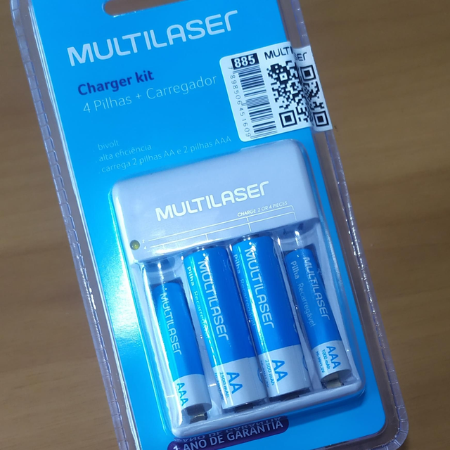 Carregado com 4 pilha inclusas bivolt Multilaser 