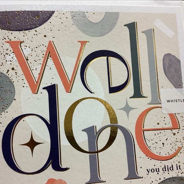 Congratulations/ Well Done - Well Done WF