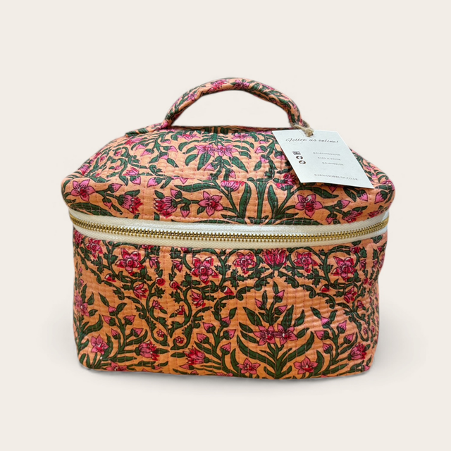 Pink Autumnal Vanity Bag