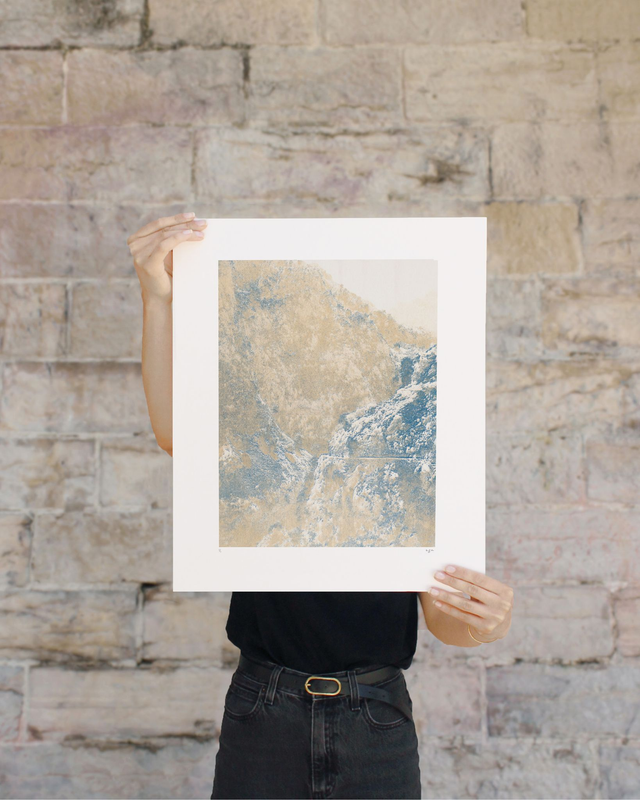 LANDSCAPE n°2 - Cyanotype duotone- Tirage artisanal