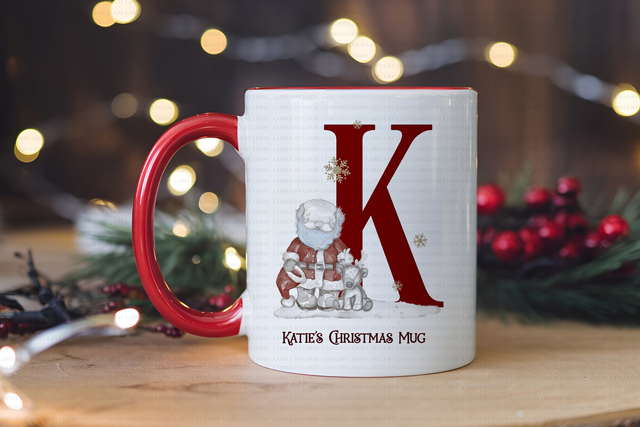 Personalised Santa and his Reindeer Mug