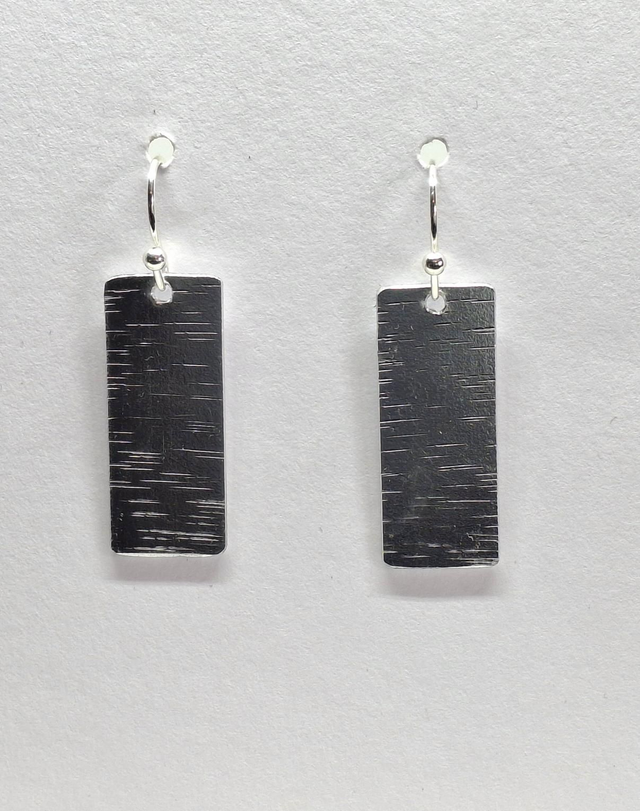 Textured Rectangle Earring