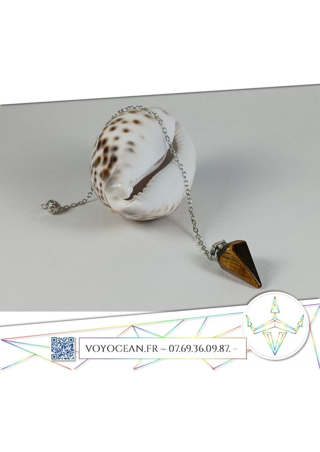 Pendule en pointe de pierre naturelle