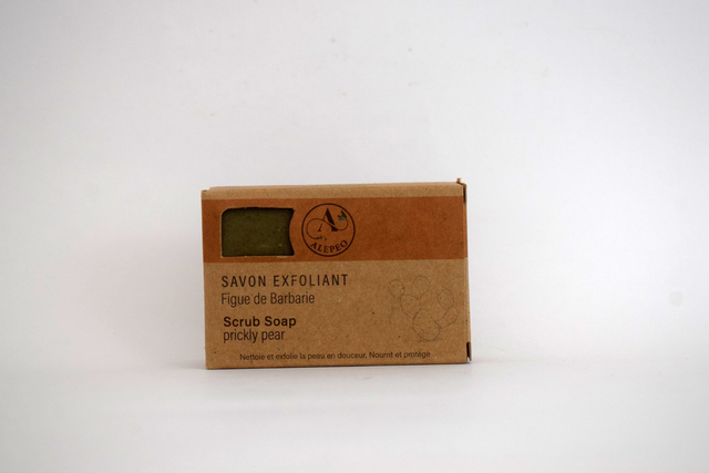 Savon d'Alep Exfoliant Naturel  à la Figue de Barbarie 