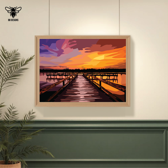 Art Print - Hamworthy, Lake Pier