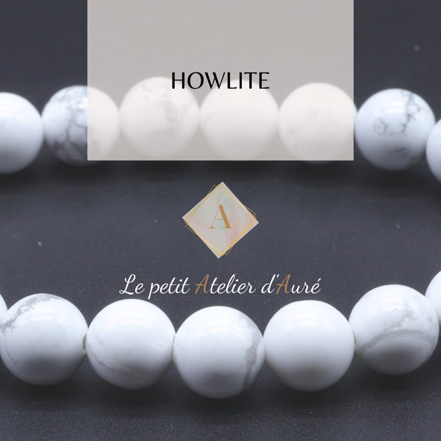 Howlite : Bracelet en pierres naturelles sur mesure