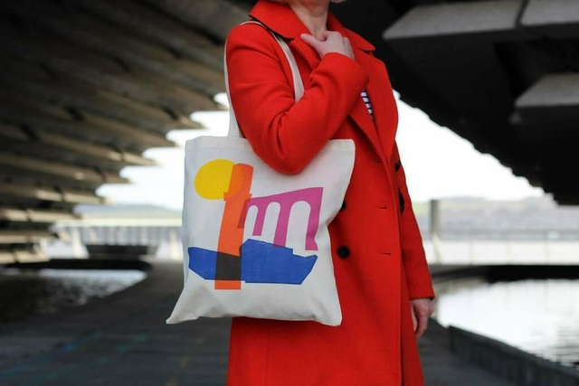 Screen Printed Tote Bag of Dundee | V&amp;A, Cox's Stack