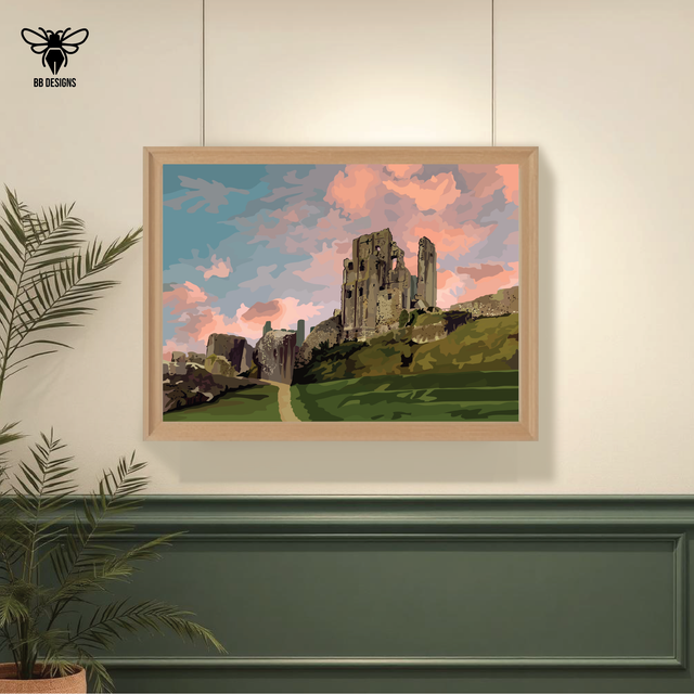 Art Print - Corfe Castle