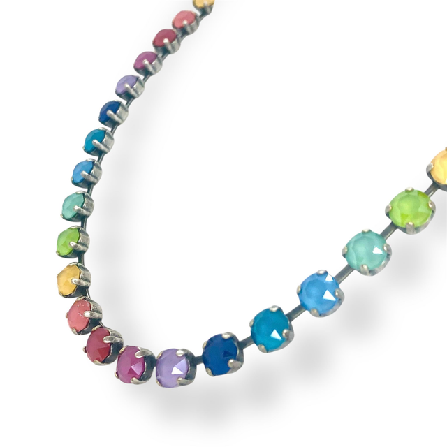 Collier DEVA KLASSIK SMALL Laquer Regenbogen, Bunt