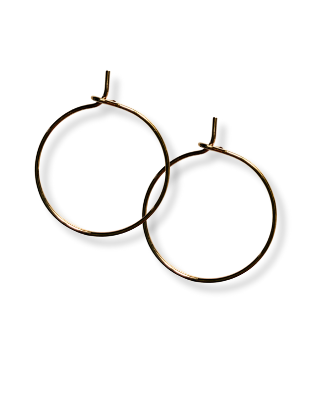 PAIRE DE CREOLES DOREES - extra fines