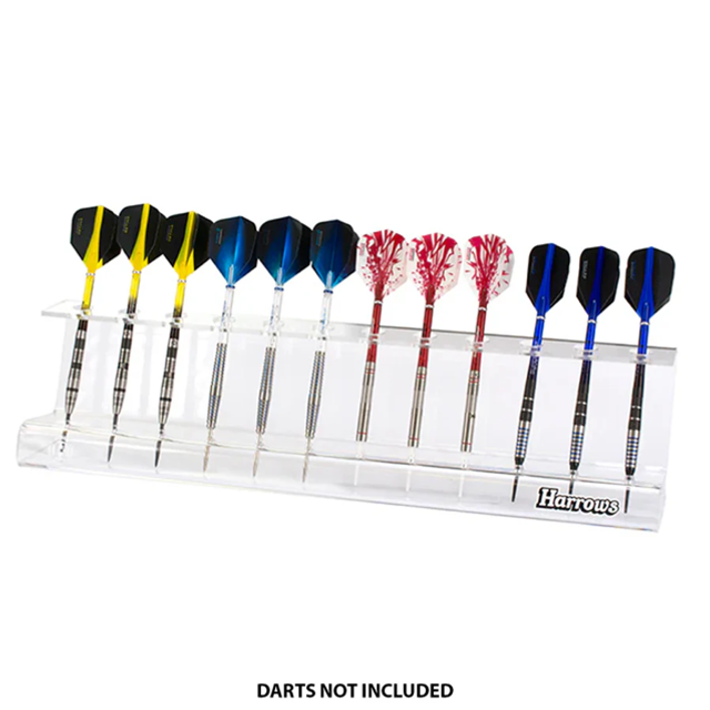HARROWS ACRYLIC 12 SLOT DARTS STAND