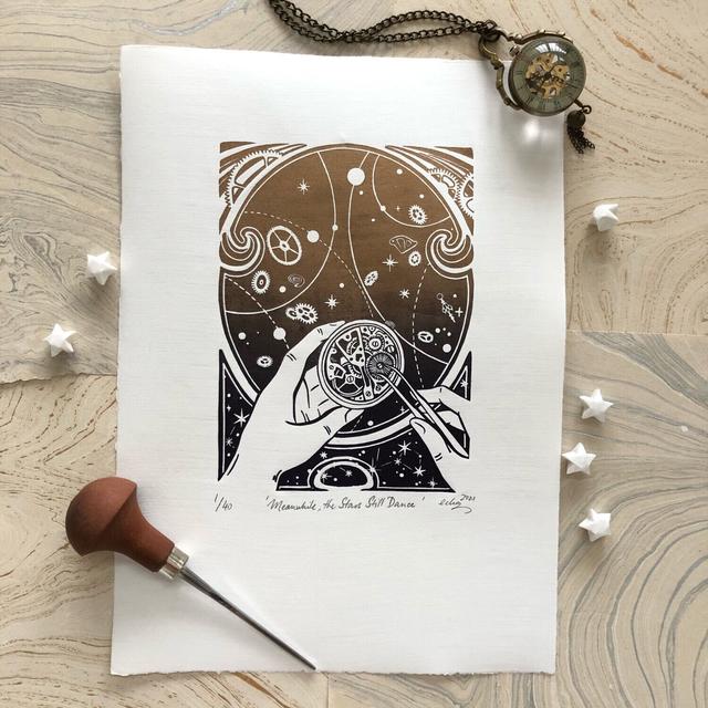 Meanwhile, the Stars Still Dance (Limited edition) - Blue and gold