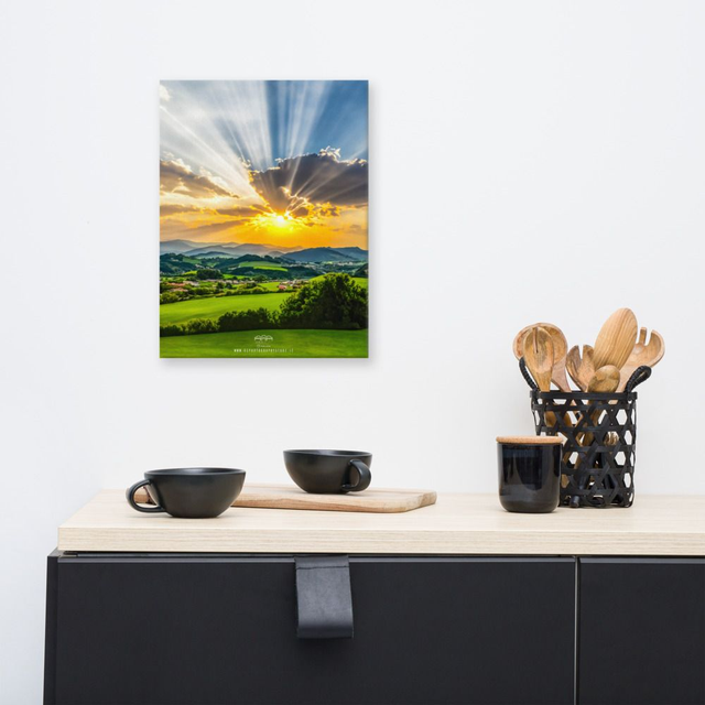 Canvas sunset landscape sun