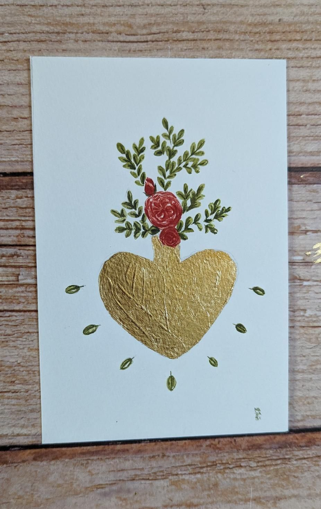 Ex-voto buis et roses 