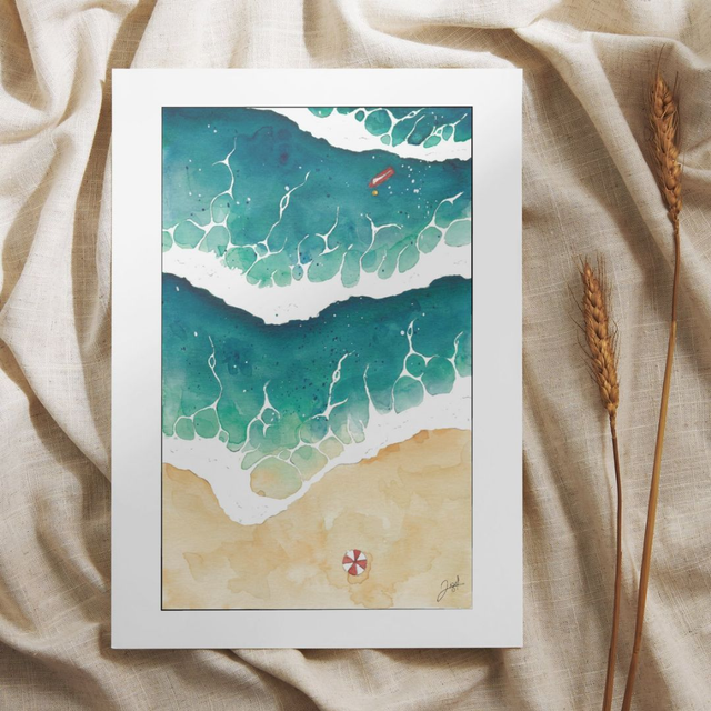 Carte postale - Bord de Mer - Émeraude