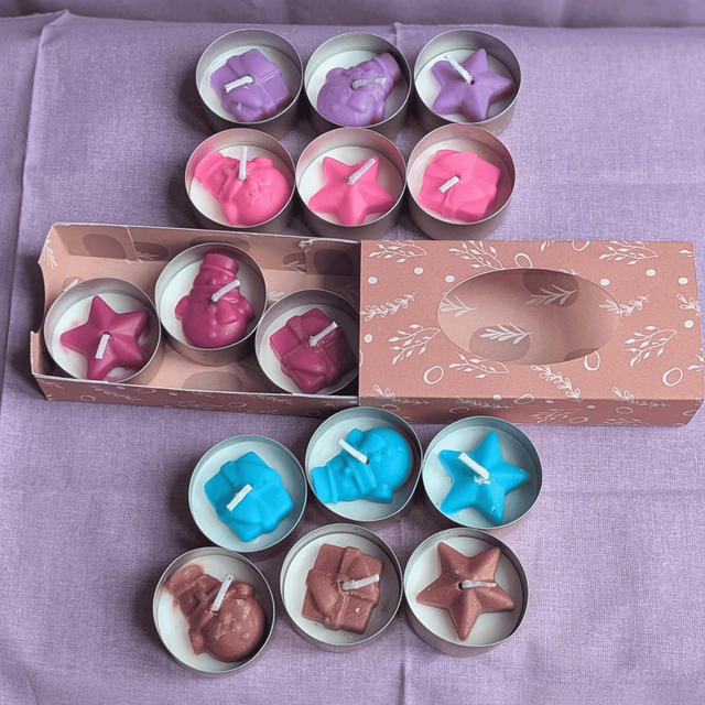 ✨ Lot de 3 bougies chauffe-plats – Non parfumées – Cire végétale