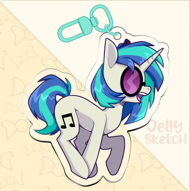 DJ Pon-3 | Vinyl Scratch | MLP Keychain