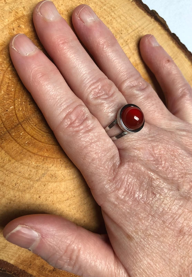 Bagues en Agate Rouge- Cornaline