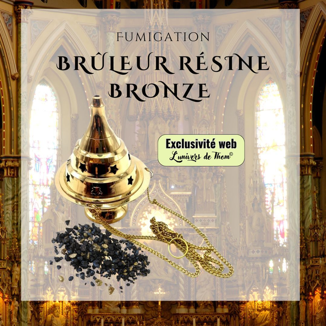 Brûleur Résine Bronze Chaînette 10cm