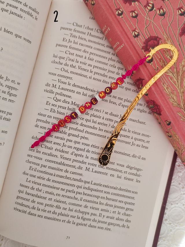 Marque Page - Doré, motifs soleil