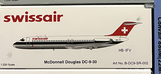 1:200 Swissair DC-9-30 HB-IFV B-Models 