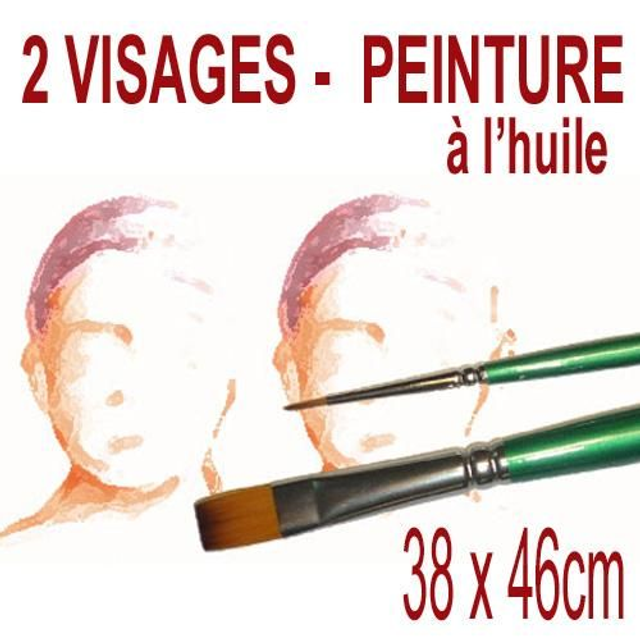 2 visages - 38x46cm - 450€