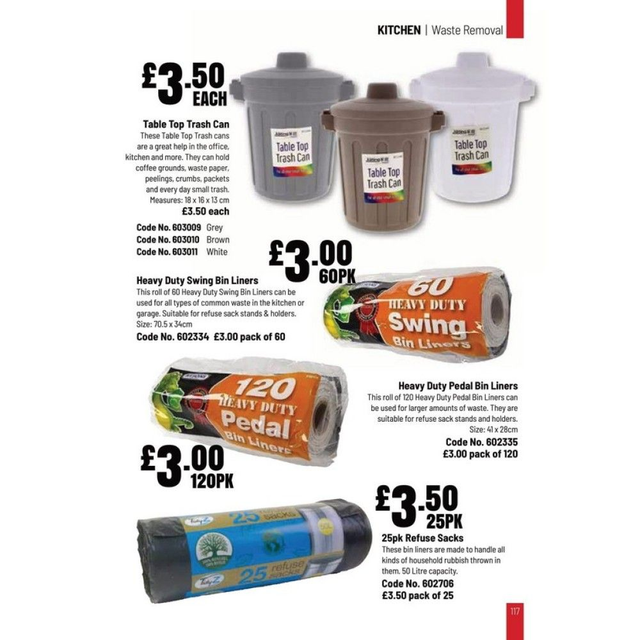 Heavy Duty Pedal Bin Liners